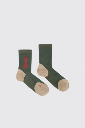 NNormal Merino socks 2 N2AMS02-003 Green | 294357-STF