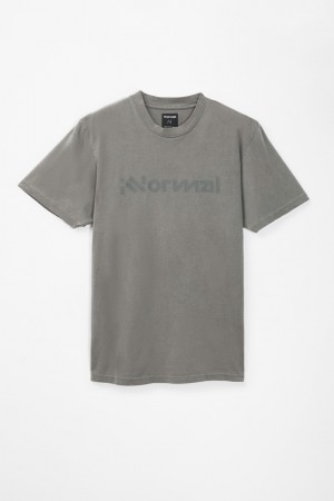 NNormal Organic cotton t-shirt N2CUTS1-001 T-shirts Grey | 391208-HFN